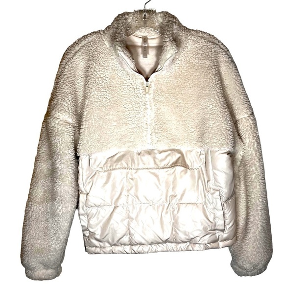 Fabletics Nelly Mixed Media Half zip Pullover Women’s Small - Picture 2 of 11